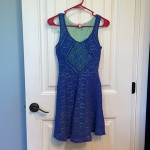 Blue and teal candies dress